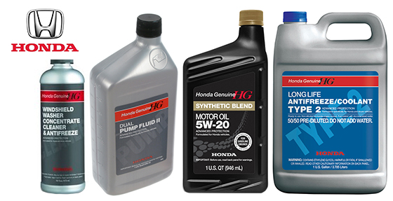 Denver Honda Fluids Oils and Chemicals