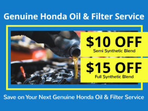 Honda Oil & Filter Change Special