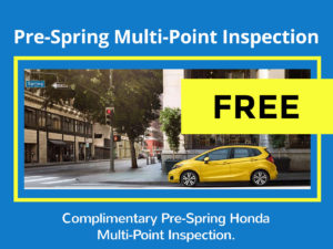 Honda Pre-Spring Multi-Point Inspection