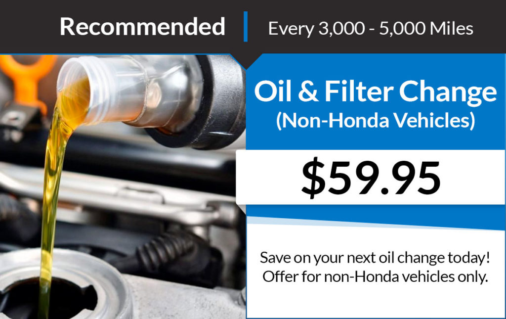 Non-Honda Oil Change Service Special Coupon - Mile High Honda